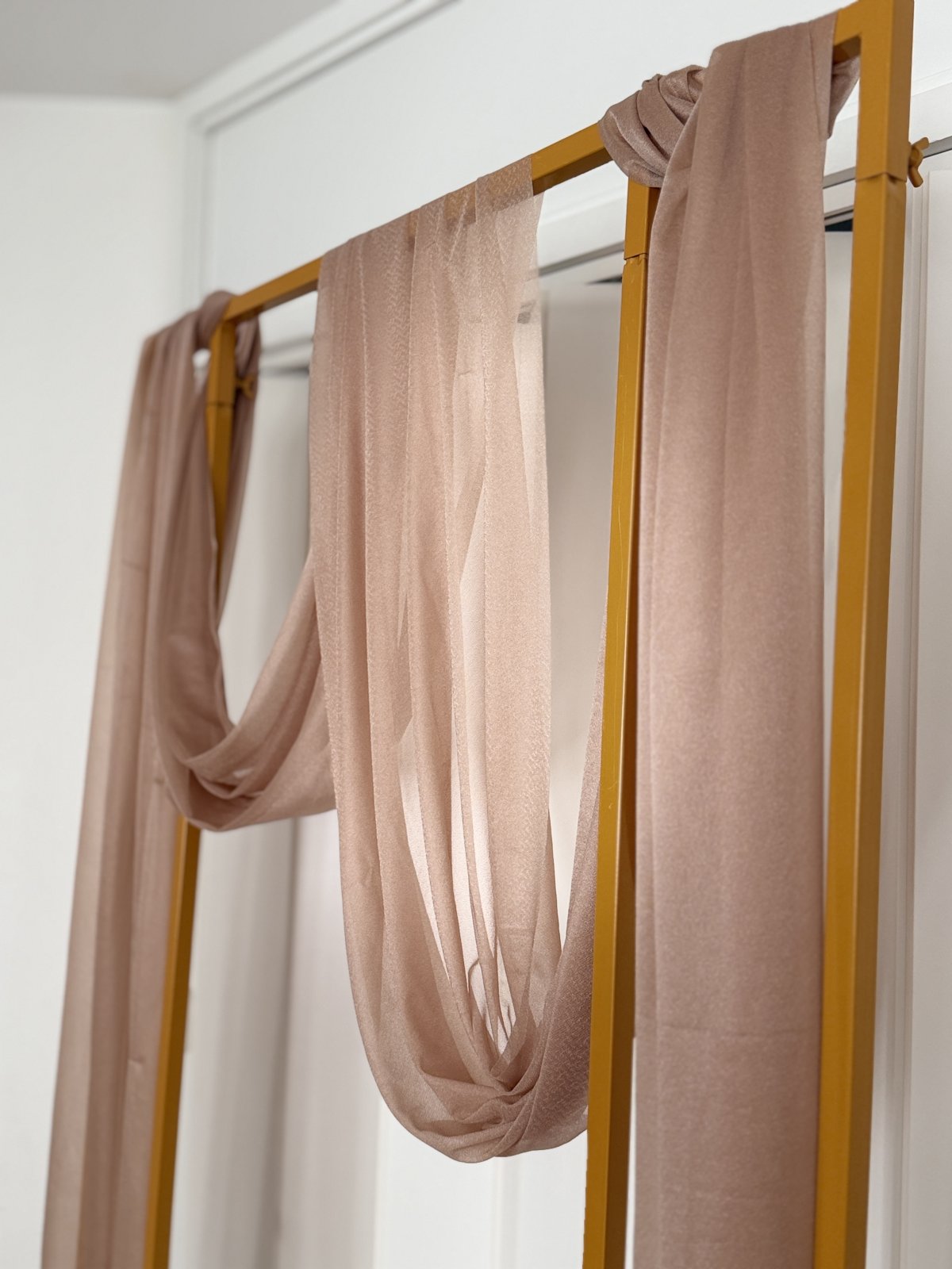 Beige draping fabric