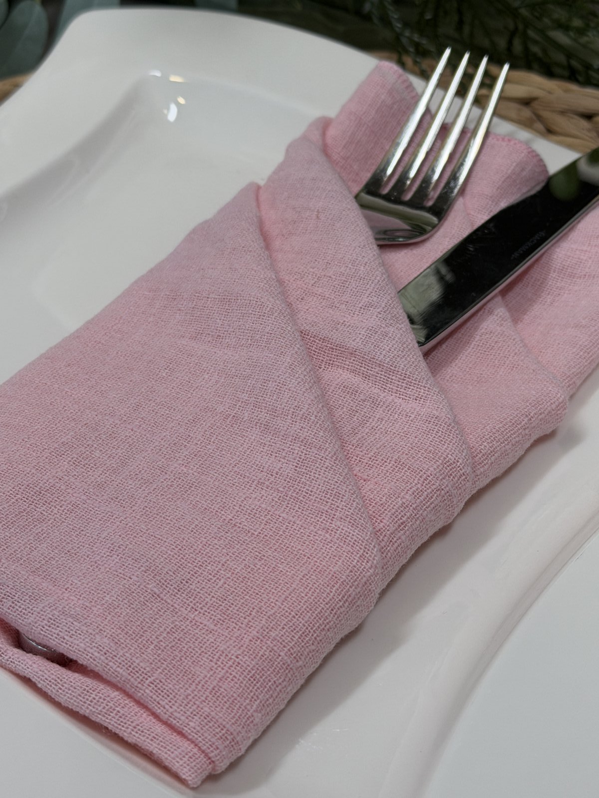 Vaaleanpunainen kangasservetti 2