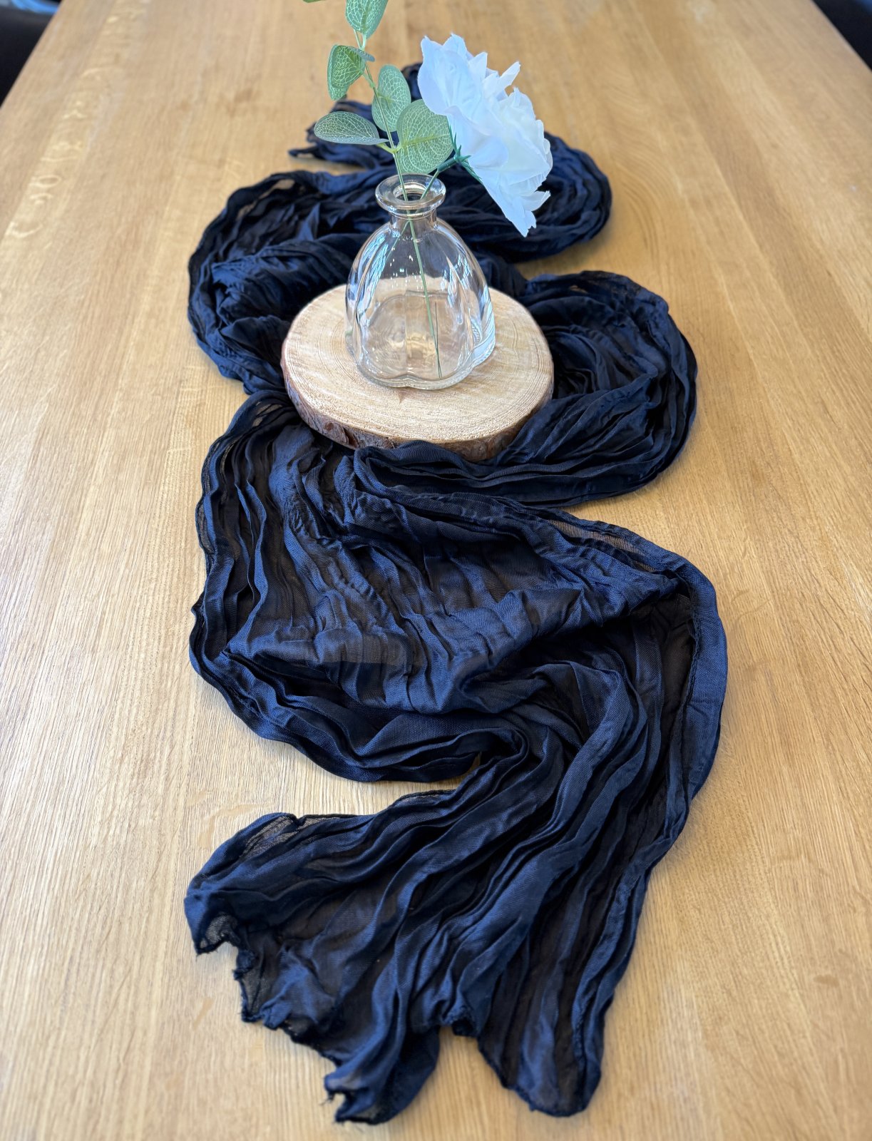 Black Table Runner